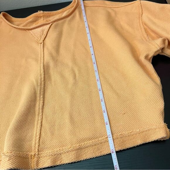 ✨ Aerie Orange Terry Crewneck Sweatshirt XS - Picture 10 of 10